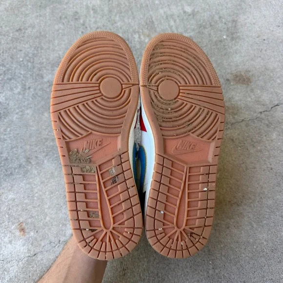 Nike Air Jordan Women's 1 Mid Let(Her)Man DC1426-100 High Top Sneaker Shoes 10.5 - Picture 8 of 8